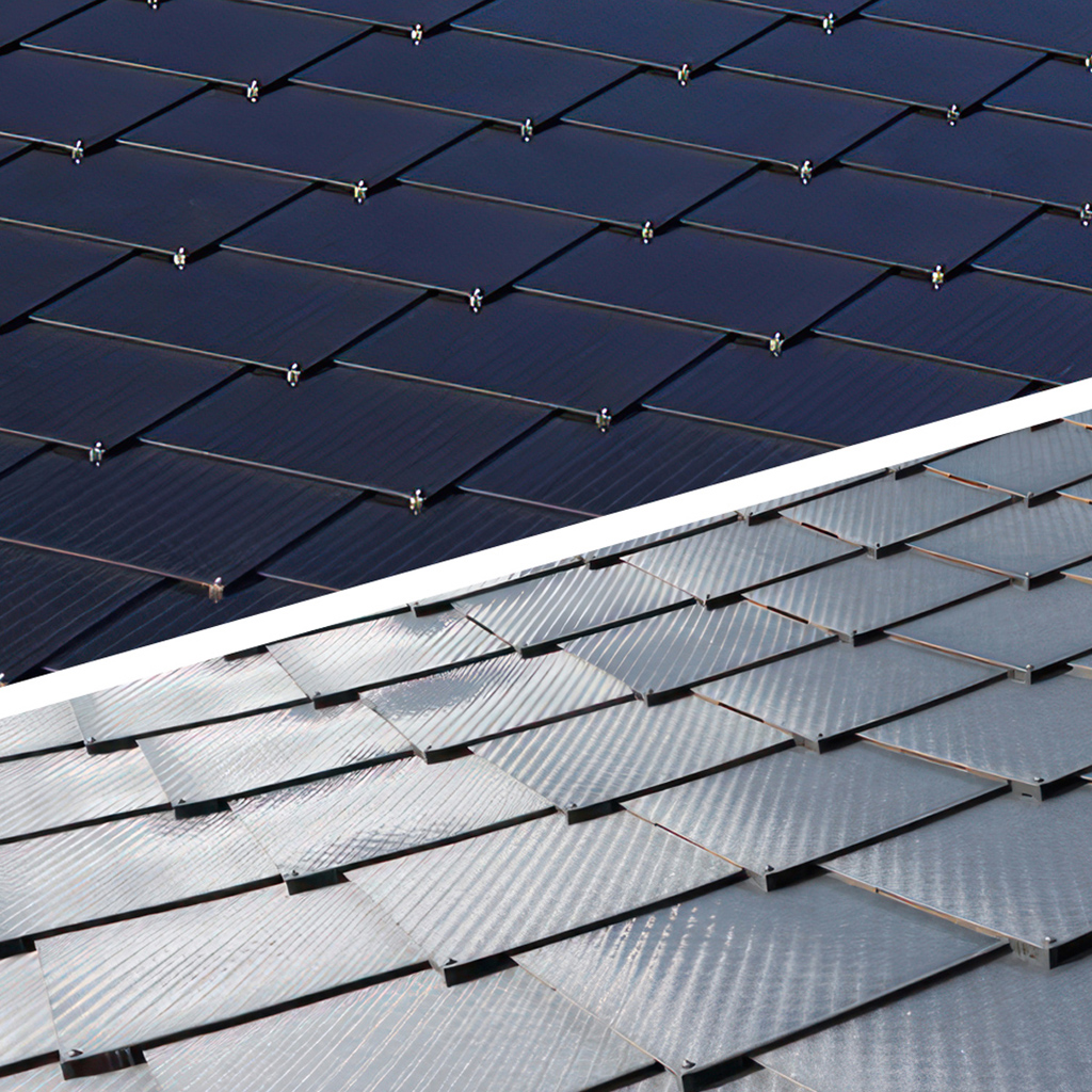 SunStyle solar modules in solar black and sparkling gray