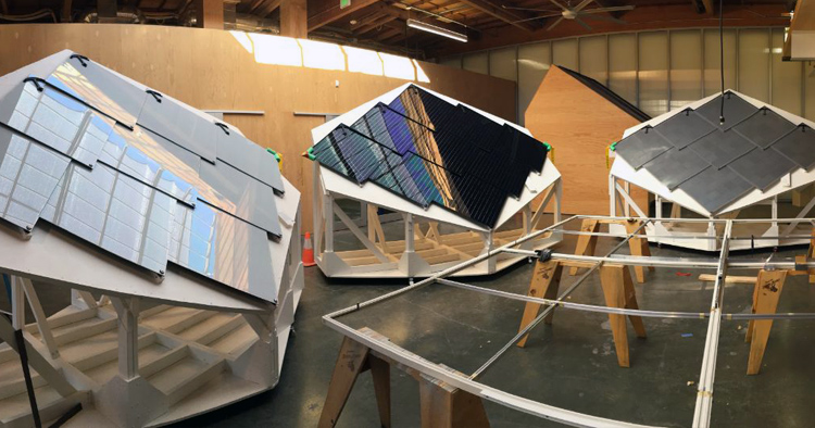 Mockups of solar modules built at Google R&D in Mountain View (CA)